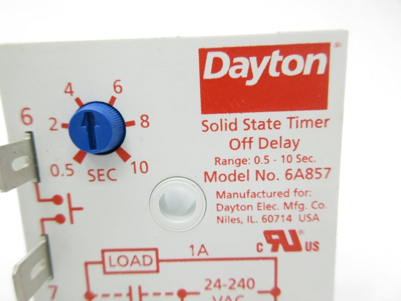 DAYTON 6A857 24-240VAC 1A 0.5-10S NSMP