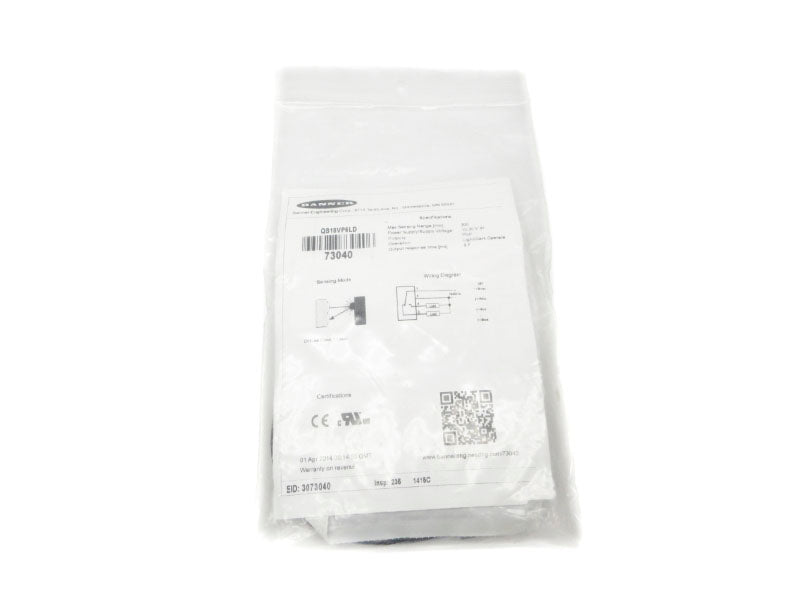 BSNNER ENGINEERING QS18VP6LD 73040 NSMP
