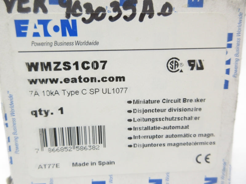 EATON WMZS1C07 277VAC 7A NSMP
