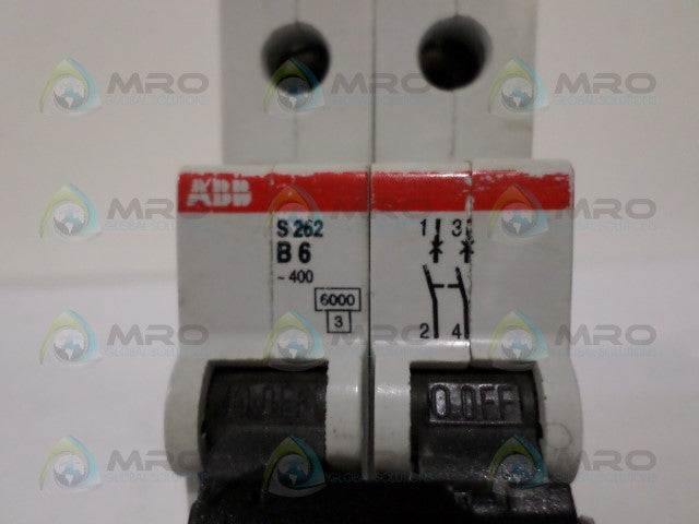 ABB S262-B6 CIRCUIT BREAKER 6A *USED*