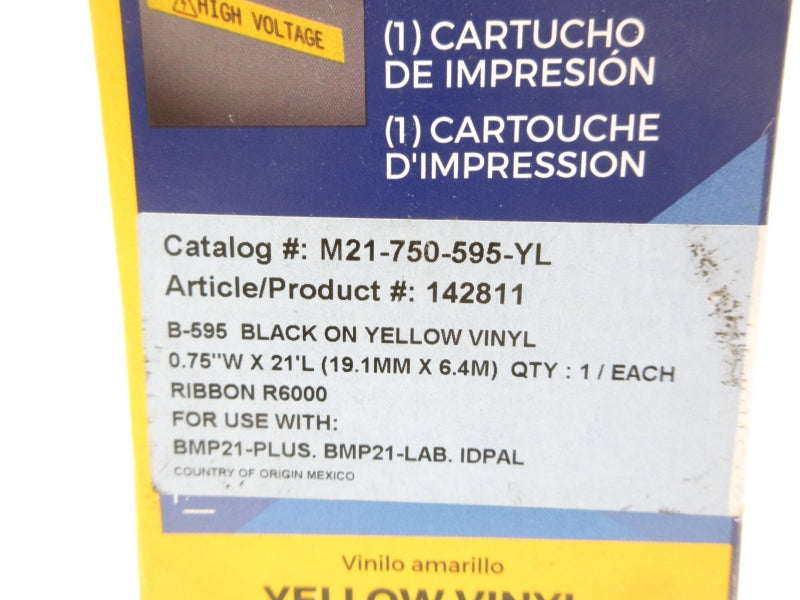 BRADY M21-750-595-YL 3/4" NSMP