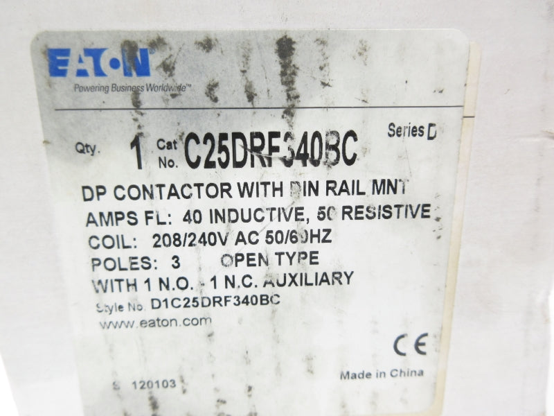 EATON C25DRF340BC SER. D1 208/240VAC 40A NSMP