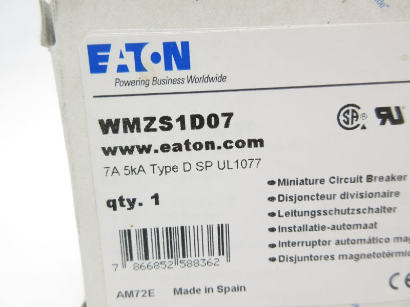 EATON WMZS1D07 230/400V 7A NSMP