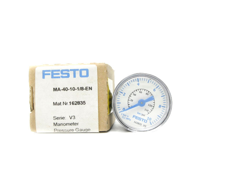 FESTO MA-40-10-1/8-EN 162835 0-140PSI NSMP