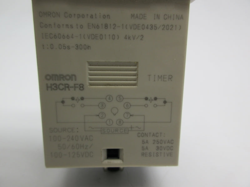 OMRON H3CR-F8 100-240VAC 0.05S-300H NSNP