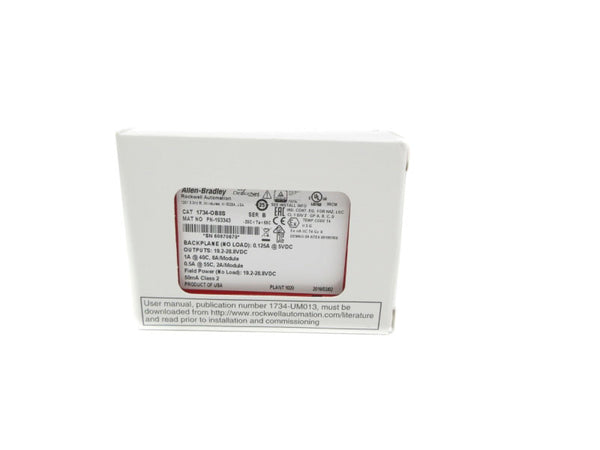 ALLEN BRADLEY 1734-OB8S SER. B 19.2-28.8VDC NSMP