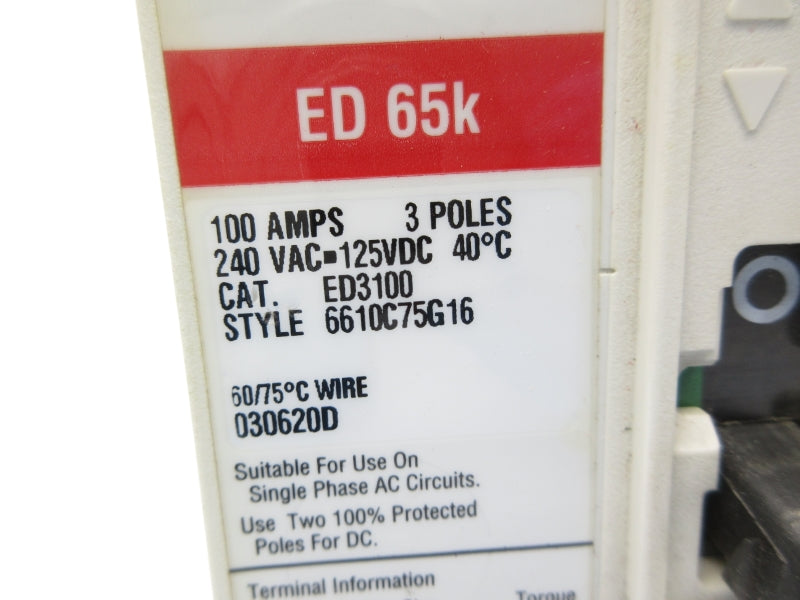 EATON ED3100 240VAC 100A NSNP