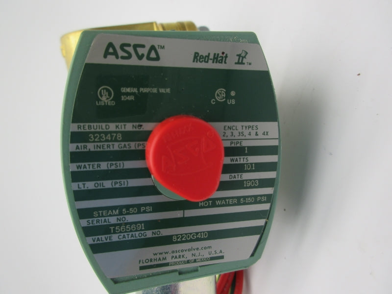 ASCO 8220G410 120/110V 5-150PSI 1" NSNP