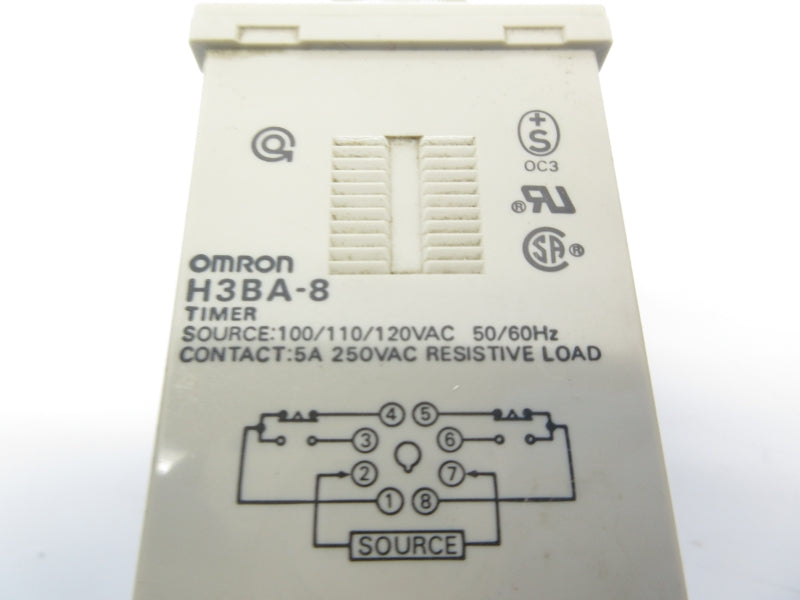 OMRON H3BA-8 100/110/120VAC 0-5M NSNP
