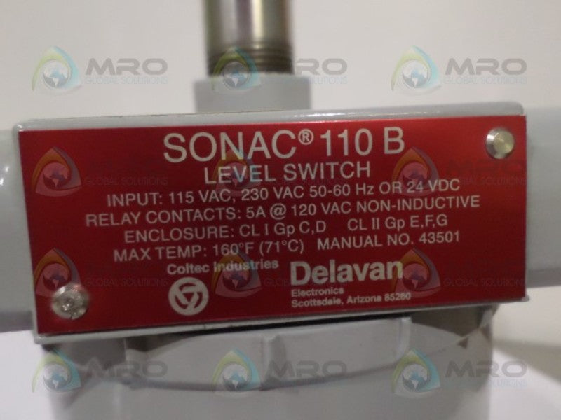 DELAVAN SONAC 110 B LEVEL SWITCH *NEW IN BOX*