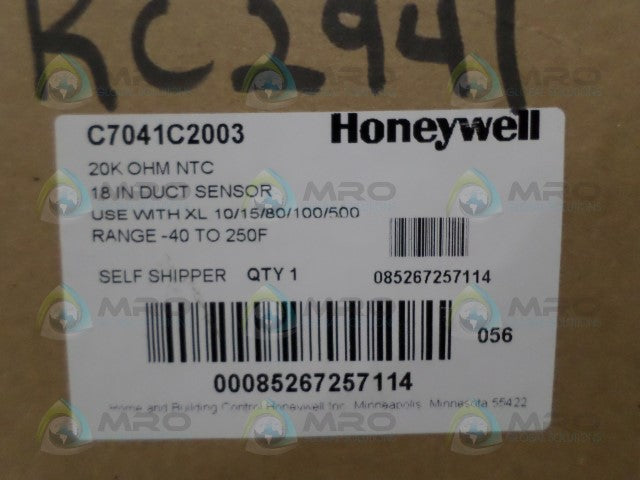 HONEYWELL C7041C2003 DUCT SENSOR *NEW IN BOX*