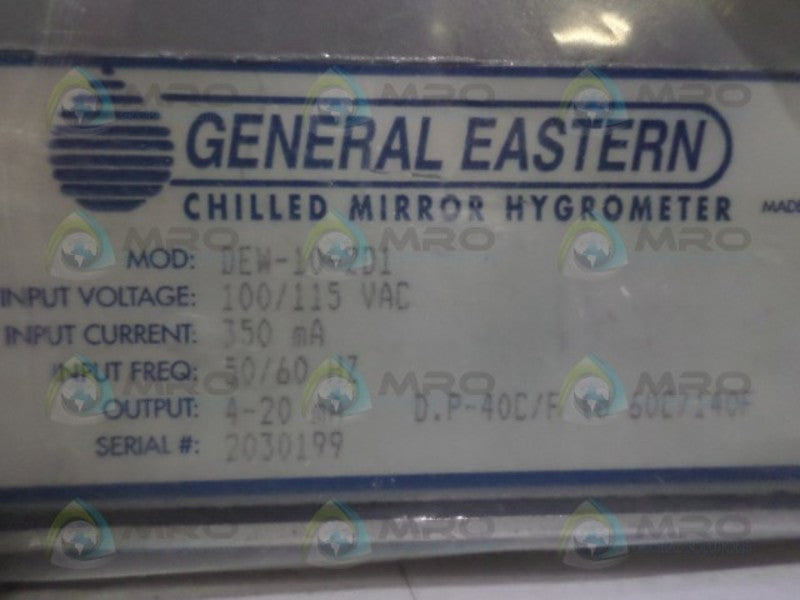 GENERAL EASTERN DEW-10-2D1 CHILLED MIRROR HYGROMETER *NEW IN BOX*