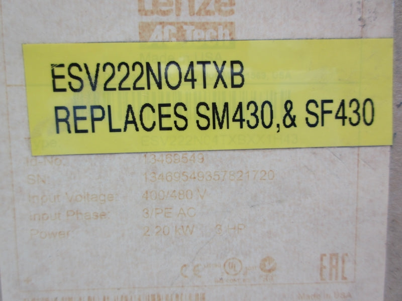 LENZE ESV222N04TXB 400/480V NSFS