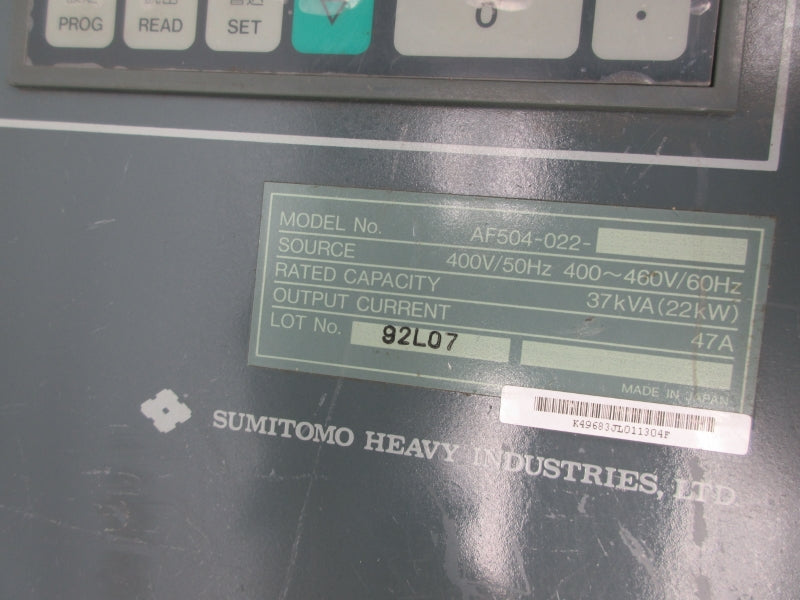 SUMITOMO HEAVY INDUSTRIES AF504-022 400/460V 47A UNMP