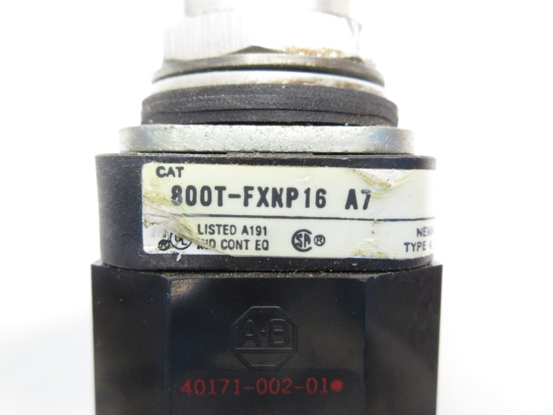ALLEN BRADLEY 800T-FXNP16A7 SER. T 120V UNMP