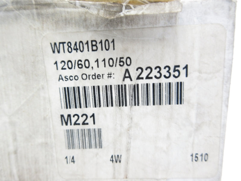 ASCO WT8401B101 110/120V 20-150PSI NSMP