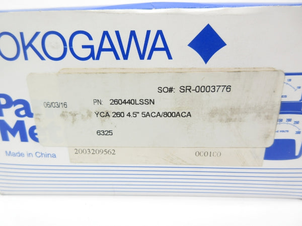 YOKOGAWA 260440LSSN 0-800ACA NSMP