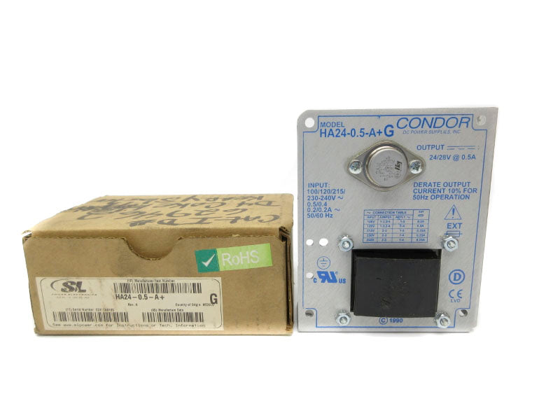 SL POWER ELECTRONICS HA24-0.5-A+G 100/120/215/230-240V 0.5/0.4/0.2/0.2A NSMP