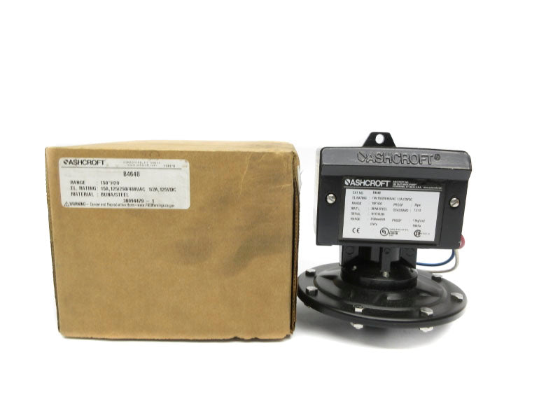 ASHCROFT B464B 125/250/480VAC 15A NSMP