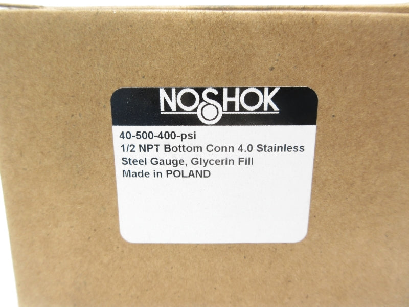 NOSHOK 40-500-400-PSI 0-400PSI 1/2" NSMP