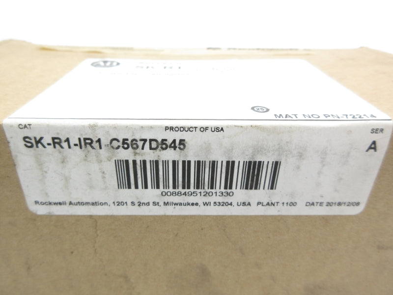 ALLEN BRADLEY SK-R1-IR1-C567D545 SER. A DATE: 2018 (BR/WH) NSFS