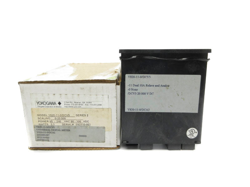 YOKOGAWA Y820-11-0/DCV3 SER. 2 95-240VAC NSMP