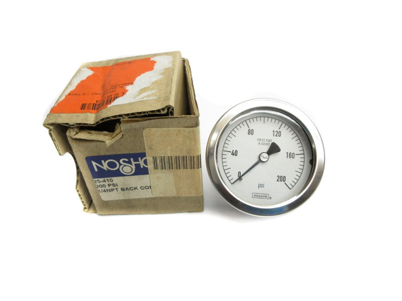 NOSHOK 25-410 0-200PSI 1/4" NSMP