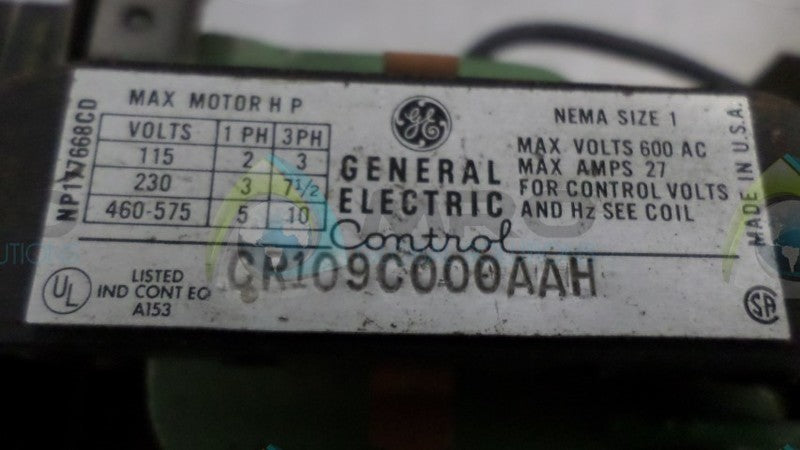 GENERAL ELECTRIC CR109C000AAH COIL *USED*