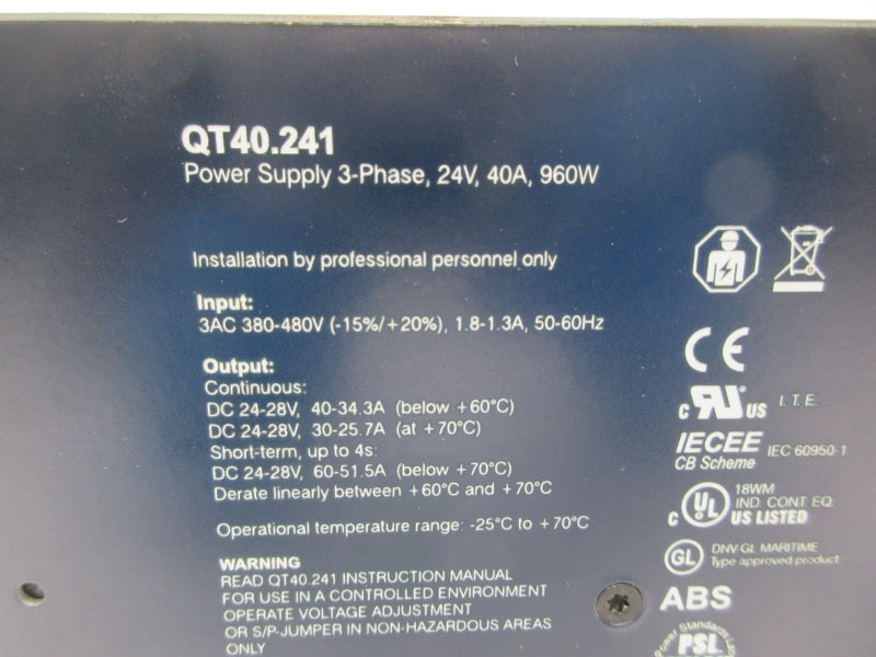 PULS QT40.241 380-480V 1.8-1.3A NSNP