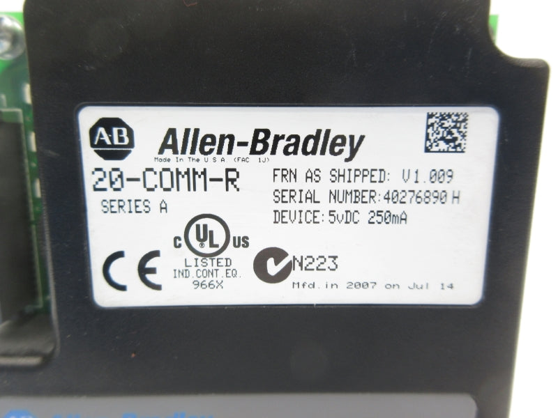 ALLEN BRADLEY 20-COMM-R SER. A F/W V1.009 NSNP