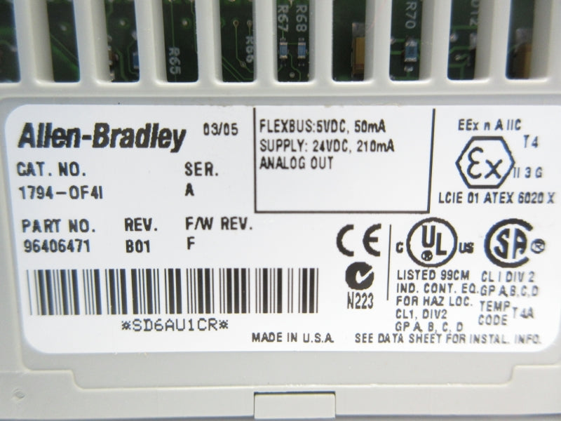 ALLEN BRADLEY 1794-OF4I SER. A F/W F 24VDC NSNP