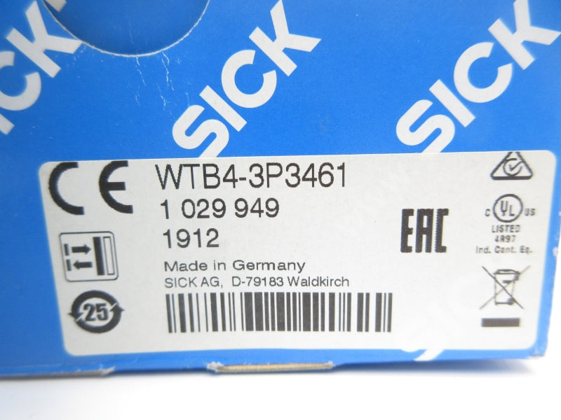 SICK WTB4-3P3461 1029949 10-30VDC NSMP