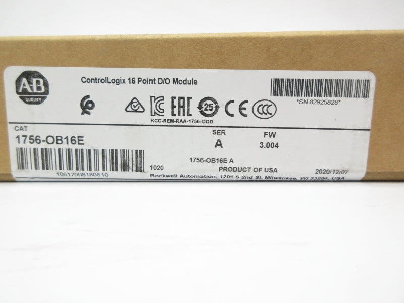 ALLEN BRADLEY 1756-OB16E SER. A F/W 3.004 DATE: 2020 NSFS
