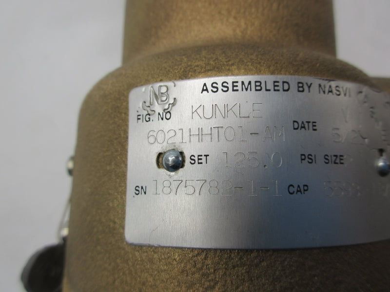 KUNKLE VALVE 6021HHT01-AM125 125PSI 2" UNMP