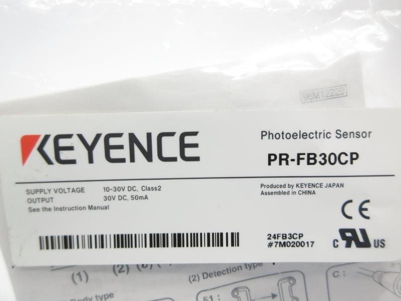 KEYENCE PR-FB30CP 10-30VDC NSMP