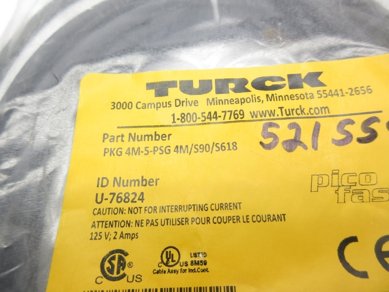 TURCK PKG4M-5-PSG4M/S90/S618 U-76824 125V 2A NSMP