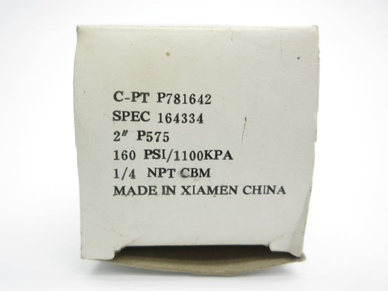 INDUSTRIAL MRO C-PT P781642 160PSI 1/4" NSMP