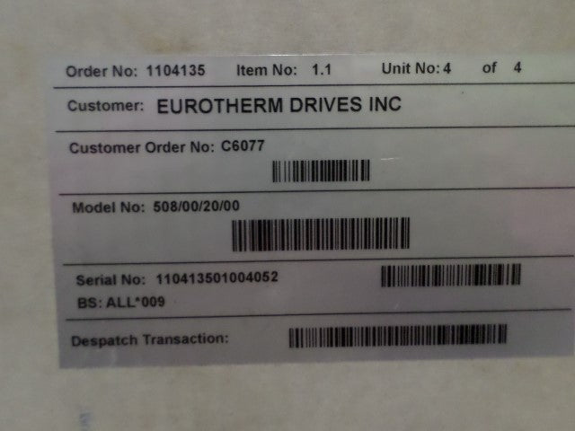 EUROTHERM 508/00/20/00 MOTOR CONTROLLER *NEW IN BOX*