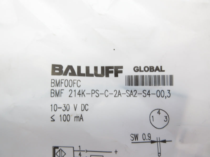 BALLUFF BMF214K-PS-C-2A-SA2-S4-00,3 BMF00FC 10-30VDC NSMP