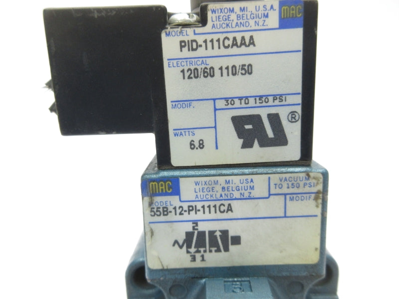 MAC 55B-12-PI-111CA 110/120V 150PSI UNMP