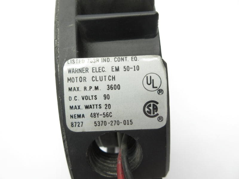 WARNER ELECTRIC 5370-270-015 EM50-10 90VDC UNMP