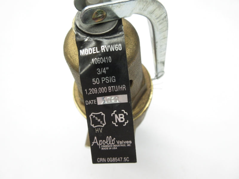 APOLLO 1060410 RVW60 50PSI 3/4" UNMP