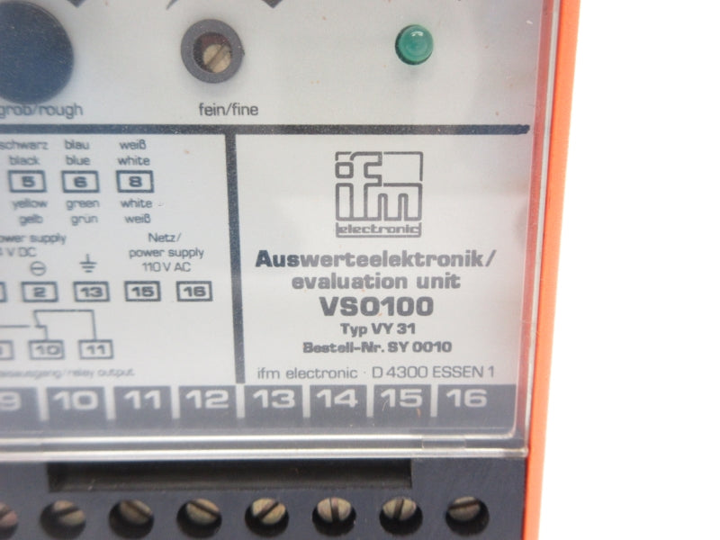 IFM EFECTOR VSO100 110VAC NSNP