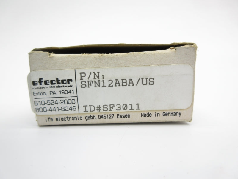 IFM EFECTOR SFN12ABA/US SF3011 NSMP