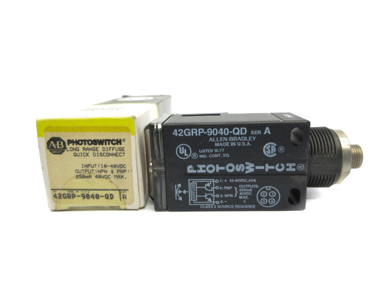 ALLEN BRADLEY 42GRP-9040-QD SER. A 10-40VDC (BK/YL) NSMP