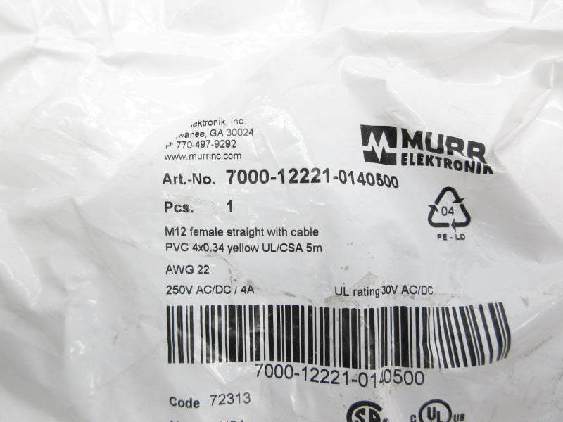 MURR ELEKTRONIK 7000-12221-0140500 250VAC/DC 4A NSMP