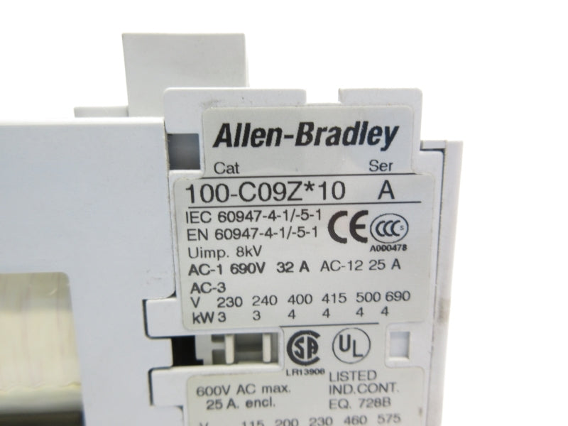 ALLEN BRADLEY 100-C09ZJ10 SER.  A 24VDC NSNP