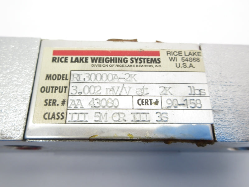 RICE LAKE WEIGHING SYSTEMS RL30000A-2K NSNP