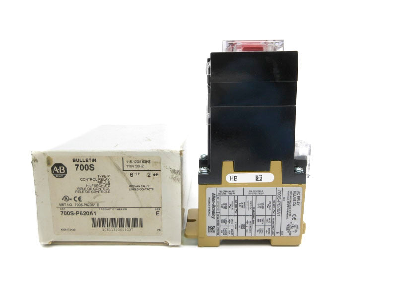 ALLEN BRADLEY 700S-P620A1 SER. E 110/115-120V 10A (WH) NSMP
