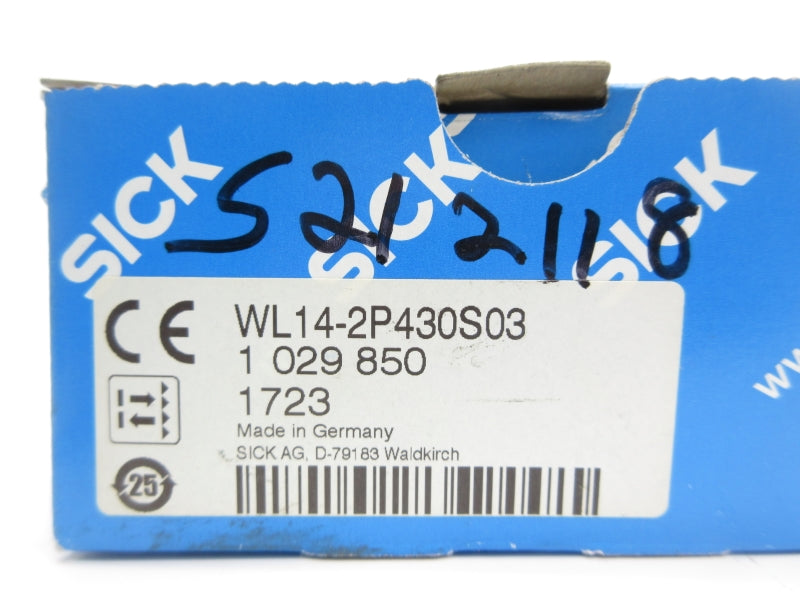 SICK WL14-2P430S03 1029850 10-30VDC NSMP
